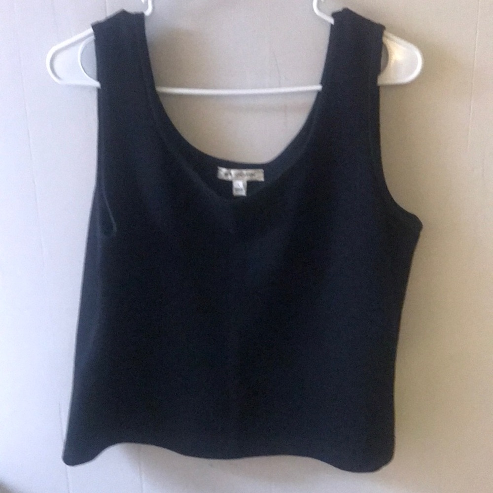ST. JOHN Black Knit Tank